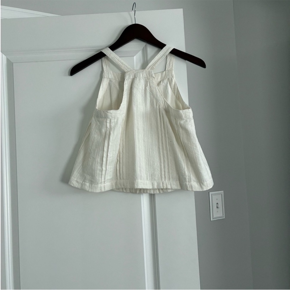 Anthropologie by Anthropologie Cream Button-down Tank - Picture 2 of 4